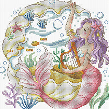 Load image into Gallery viewer, The Mermaid&#39;S Song - 30*30CM 14CT Stamped Cross Stitch(Fairy Brand)

