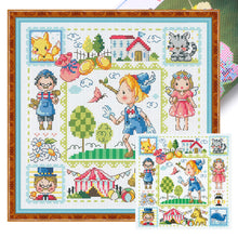 Load image into Gallery viewer, Pinocchio - 30*30CM 14CT Stamped Cross Stitch(Fairy Brand)
