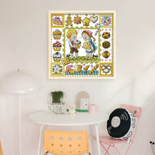 Load image into Gallery viewer, Gingerbread Cookies - 30*30CM 14CT Stamped Cross Stitch(Fairy Brand)

