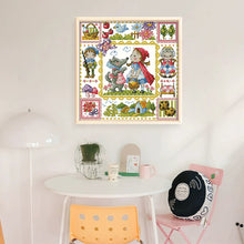 Load image into Gallery viewer, Little Red Riding Hood And Grandma Wolf - 30*30CM 14CT Stamped Cross Stitch(Fairy Brand)

