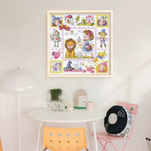 Load image into Gallery viewer, Little Lion Girl - 30*30CM 14CT Stamped Cross Stitch(Fairy Brand)
