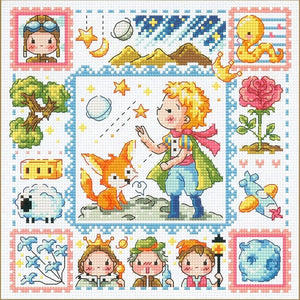 The Little Prince - 30*30CM 14CT Stamped Cross Stitch(Fairy Brand)