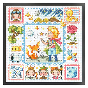 The Little Prince - 30*30CM 14CT Stamped Cross Stitch(Fairy Brand)