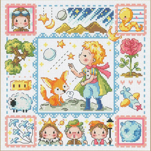 The Little Prince - 30*30CM 14CT Stamped Cross Stitch(Fairy Brand)