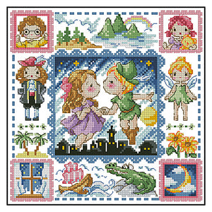 Princess Doraemon - 30*30CM 14CT Stamped Cross Stitch(Fairy Brand)