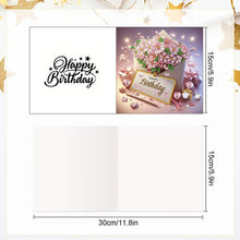 Load image into Gallery viewer, 6PCS DIY Diamond Art Greeting Cards Birthday Theme Congratulations Cards &amp; Gifts
