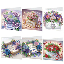 Load image into Gallery viewer, 6PCS DIY Diamond Art Greeting Cards Birthday Theme Congratulations Cards &amp; Gifts
