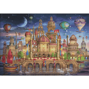 Dream Castle - 123*95CM 14CT Stamped Cross Stitch(Xiaobai Brand)