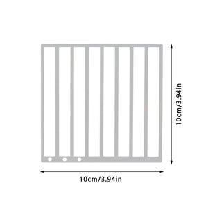 Stainless Steel Diamond Painting Ruler DIY Diamond Painting Tools (3 Rows Round)