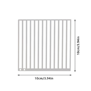 Stainless Steel Diamond Painting Ruler DIY Diamond Painting Tool (2 Rows Square)