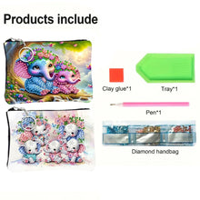 Load image into Gallery viewer, DIY Diamond Art Diamond Dot Diamond Card Pack 5D Diamond Painting Coin Pouch
