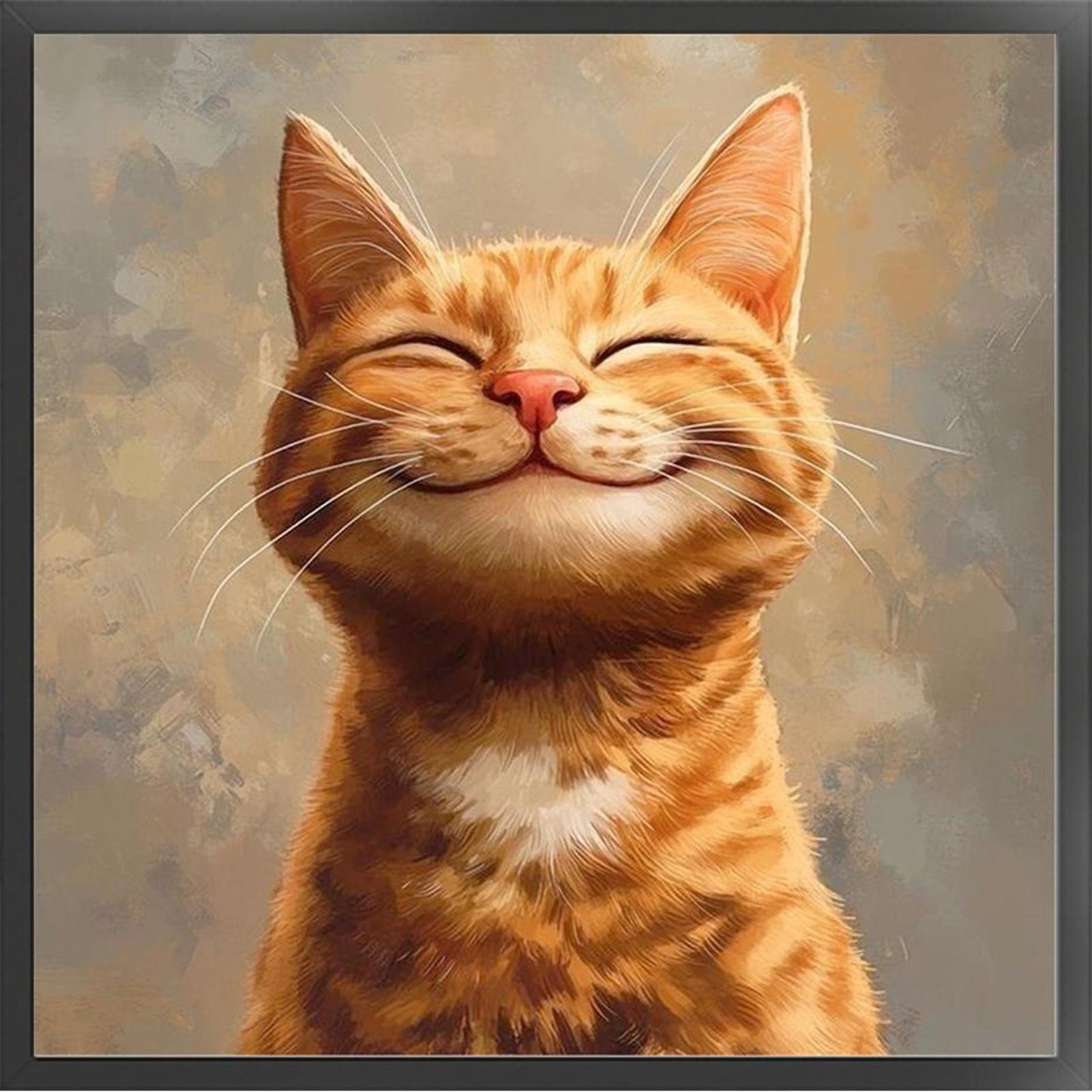 Cat - Full 11CT Stamped Cross Stitch 40x40CM - Yishu
