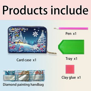 DIY Diamond Art Diamond Dot Card Pack 5D Diamond Painting Coin Pouch Craft Gift