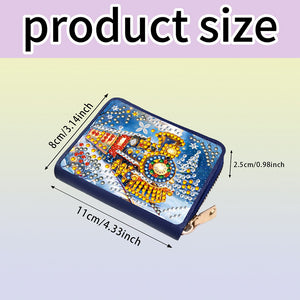 DIY Diamond Art Diamond Dot Card Pack 5D Diamond Painting Coin Pouch Craft Gift