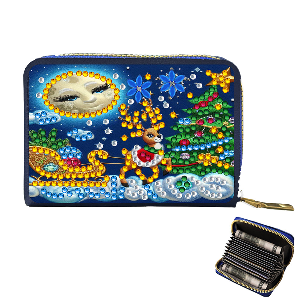 DIY Diamond Art Diamond Dot Card Pack 5D Diamond Painting Coin Pouch Craft Gift
