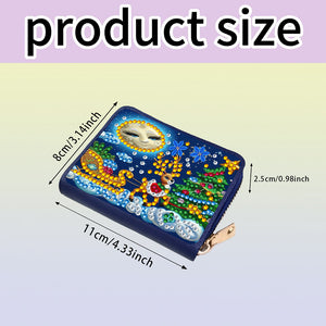 DIY Diamond Art Diamond Dot Card Pack 5D Diamond Painting Coin Pouch Craft Gift