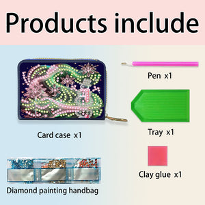 DIY Diamond Art Diamond Dot Card Pack 5D Diamond Painting Coin Pouch Craft Gift