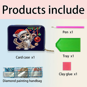 DIY Diamond Art Diamond Dot Card Pack 5D Diamond Painting Coin Pouch Craft Gift