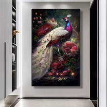 Load image into Gallery viewer, Gorgeous Peony Peacock - 50*73CM 11CT Stamped Cross Stitch(Mona Lisa Brand)
