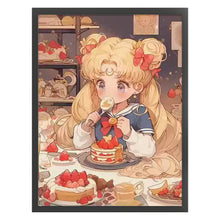 Load image into Gallery viewer, Dessert Moon Rabbit - 65*80CM 9CT Stamped Cross Stitch(Mona Lisa Brand)
