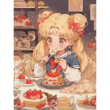 Load image into Gallery viewer, Dessert Moon Rabbit - 65*80CM 9CT Stamped Cross Stitch(Mona Lisa Brand)
