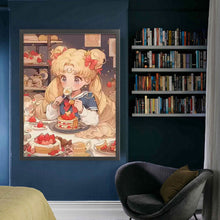 Load image into Gallery viewer, Dessert Moon Rabbit - 65*80CM 9CT Stamped Cross Stitch(Mona Lisa Brand)
