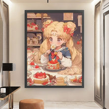 Load image into Gallery viewer, Dessert Moon Rabbit - 65*80CM 9CT Stamped Cross Stitch(Mona Lisa Brand)
