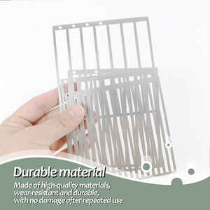 4Pcs DIY Diamond Art Guide Ruler Rhinestone Positioning Grid Ruler Gift (Round)