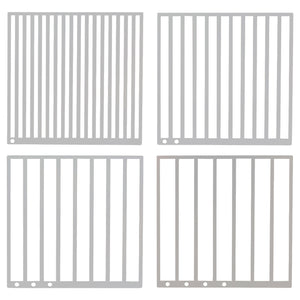 4Pcs DIY Diamond Art Guide Ruler Rhinestone Positioning Grid Ruler Gift (Round)