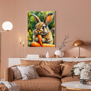 Carrot Rabbit 30*40CM(Canvas) Full Round Drill Diamond Painting
