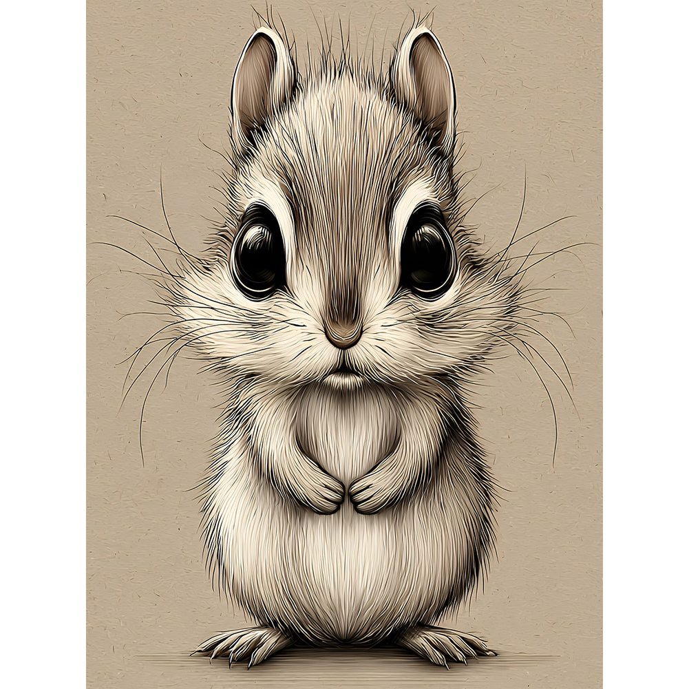 Rabbit 30*40CM(Canvas) Full Round Drill Diamond Painting