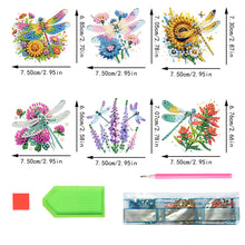 Load image into Gallery viewer, 6PCS 2D Flat DIY Diamond Art Refrigerator Magnet Sticker for Home Kitchen Decor
