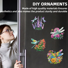 Load image into Gallery viewer, 6PCS 2D Flat DIY Diamond Art Refrigerator Magnet Sticker for Home Kitchen Decor
