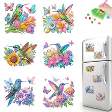 Load image into Gallery viewer, 6PCS 2D Flat DIY Diamond Art Refrigerator Magnet Sticker for Home Kitchen Decor
