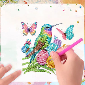 6PCS 2D Flat DIY Diamond Art Refrigerator Magnet Sticker for Home Kitchen Decor