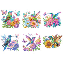 Load image into Gallery viewer, 6PCS 2D Flat DIY Diamond Art Refrigerator Magnet Sticker for Home Kitchen Decor
