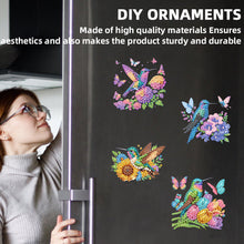Load image into Gallery viewer, 6PCS 2D Flat DIY Diamond Art Refrigerator Magnet Sticker for Home Kitchen Decor

