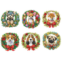 Load image into Gallery viewer, 6PCS 2D Flat DIY Diamond Art Refrigerator Magnet Sticker for Home Kitchen Decor
