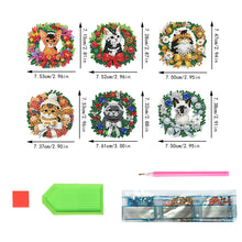 Load image into Gallery viewer, 6PCS 2D Flat DIY Diamond Art Refrigerator Magnet Sticker for Home Kitchen Decor
