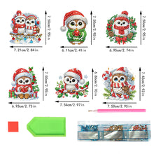 Load image into Gallery viewer, 6PCS 2D Flat DIY Diamond Art Refrigerator Magnet Sticker for Home Kitchen Decor
