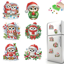 Load image into Gallery viewer, 6PCS 2D Flat DIY Diamond Art Refrigerator Magnet Sticker for Home Kitchen Decor
