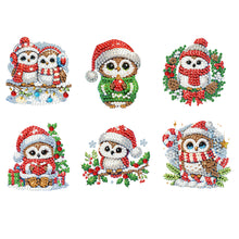 Load image into Gallery viewer, 6PCS 2D Flat DIY Diamond Art Refrigerator Magnet Sticker for Home Kitchen Decor
