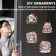 Load image into Gallery viewer, 6PCS 2D Flat DIY Diamond Art Refrigerator Magnet Sticker for Home Kitchen Decor
