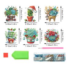 Load image into Gallery viewer, 6PCS 2D Flat DIY Diamond Art Refrigerator Magnet Sticker for Home Kitchen Decor
