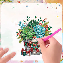 Load image into Gallery viewer, 6PCS 2D Flat DIY Diamond Art Refrigerator Magnet Sticker for Home Kitchen Decor

