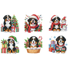 Load image into Gallery viewer, 6PCS 2D Flat DIY Diamond Art Refrigerator Magnet Sticker for Home Kitchen Decor
