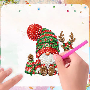 6PCS 2D Flat DIY Diamond Art Refrigerator Magnet Sticker for Home Kitchen Decor