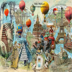 World Journey - 92*65CM 14CT Stamped Cross Stitch(Xiaobai Brand)
