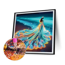 Load image into Gallery viewer, Girl With A Beautiful Skirt 30*30CM(Canvas) Partial Special Shaped Drill Diamond Painting
