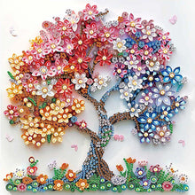 Load image into Gallery viewer, Quilling Tree Of Life 30*30CM(Canvas) Partial Special Shaped Drill Diamond Painting
